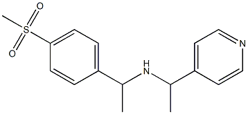 [1-(4-methanesulfonylphenyl)ethyl][1-(pyridin-4-yl)ethyl]amine Struktur