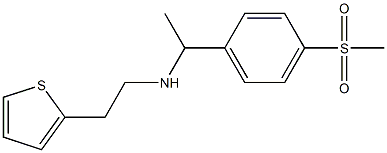 [1-(4-methanesulfonylphenyl)ethyl][2-(thiophen-2-yl)ethyl]amine Struktur