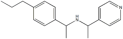 [1-(4-propylphenyl)ethyl][1-(pyridin-4-yl)ethyl]amine Struktur