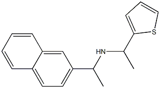 [1-(naphthalen-2-yl)ethyl][1-(thiophen-2-yl)ethyl]amine Struktur