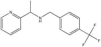 [1-(pyridin-2-yl)ethyl]({[4-(trifluoromethyl)phenyl]methyl})amine Struktur