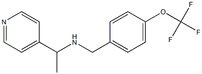 [1-(pyridin-4-yl)ethyl]({[4-(trifluoromethoxy)phenyl]methyl})amine Struktur