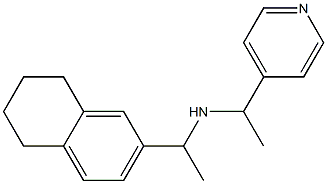 [1-(pyridin-4-yl)ethyl][1-(5,6,7,8-tetrahydronaphthalen-2-yl)ethyl]amine Struktur