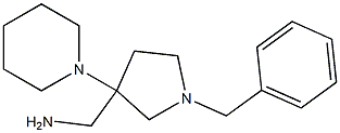 [1-benzyl-3-(piperidin-1-yl)pyrrolidin-3-yl]methanamine Struktur