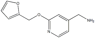 [2-(2-furylmethoxy)pyridin-4-yl]methylamine Struktur