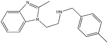 [2-(2-methyl-1H-1,3-benzodiazol-1-yl)ethyl][(4-methylphenyl)methyl]amine Struktur