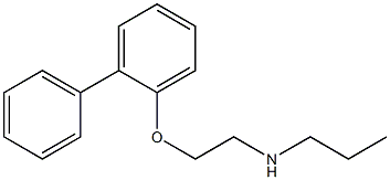 [2-(2-phenylphenoxy)ethyl](propyl)amine Struktur