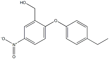 [2-(4-ethylphenoxy)-5-nitrophenyl]methanol Struktur