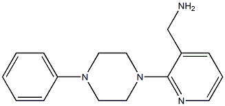 [2-(4-phenylpiperazin-1-yl)pyridin-3-yl]methanamine Struktur