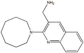 [2-(azocan-1-yl)quinolin-3-yl]methanamine Struktur