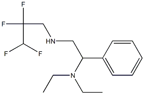 [2-(diethylamino)-2-phenylethyl](2,2,3,3-tetrafluoropropyl)amine Struktur