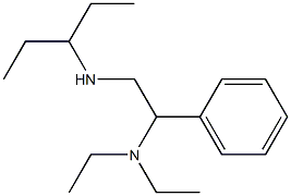 [2-(diethylamino)-2-phenylethyl](pentan-3-yl)amine Struktur