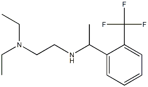 [2-(diethylamino)ethyl]({1-[2-(trifluoromethyl)phenyl]ethyl})amine Struktur