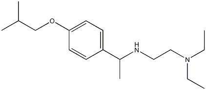 [2-(diethylamino)ethyl]({1-[4-(2-methylpropoxy)phenyl]ethyl})amine Struktur