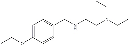 [2-(diethylamino)ethyl][(4-ethoxyphenyl)methyl]amine Struktur