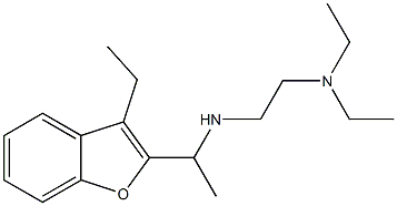 [2-(diethylamino)ethyl][1-(3-ethyl-1-benzofuran-2-yl)ethyl]amine Struktur