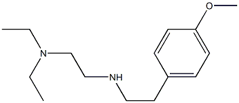 [2-(diethylamino)ethyl][2-(4-methoxyphenyl)ethyl]amine Struktur