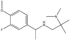 [2-(dimethylamino)-2-methylpropyl][1-(3-fluoro-4-methoxyphenyl)ethyl]amine Struktur