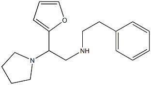 [2-(furan-2-yl)-2-(pyrrolidin-1-yl)ethyl](2-phenylethyl)amine Struktur