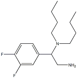 [2-amino-1-(3,4-difluorophenyl)ethyl]dibutylamine Struktur