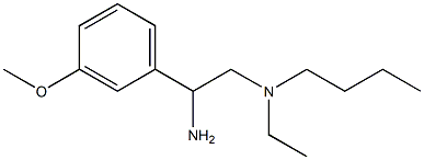 [2-amino-2-(3-methoxyphenyl)ethyl](butyl)ethylamine Struktur