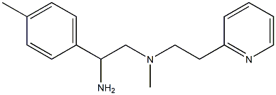 [2-amino-2-(4-methylphenyl)ethyl](methyl)[2-(pyridin-2-yl)ethyl]amine Struktur