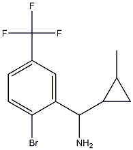 [2-bromo-5-(trifluoromethyl)phenyl](2-methylcyclopropyl)methanamine Struktur