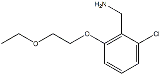 [2-chloro-6-(2-ethoxyethoxy)phenyl]methanamine Struktur