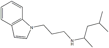 [3-(1H-indol-1-yl)propyl](4-methylpentan-2-yl)amine Struktur