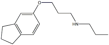 [3-(2,3-dihydro-1H-inden-5-yloxy)propyl](propyl)amine Struktur