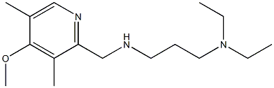 [3-(diethylamino)propyl][(4-methoxy-3,5-dimethylpyridin-2-yl)methyl]amine Struktur