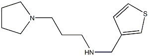 [3-(pyrrolidin-1-yl)propyl](thiophen-3-ylmethyl)amine Struktur