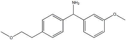 [4-(2-methoxyethyl)phenyl](3-methoxyphenyl)methanamine Struktur