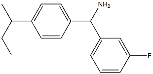 [4-(butan-2-yl)phenyl](3-fluorophenyl)methanamine Struktur