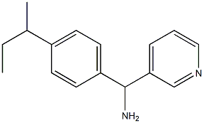 [4-(butan-2-yl)phenyl](pyridin-3-yl)methanamine Struktur