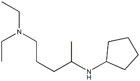 [4-(cyclopentylamino)pentyl]diethylamine Struktur