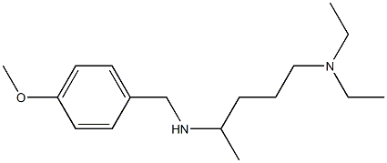 [5-(diethylamino)pentan-2-yl][(4-methoxyphenyl)methyl]amine Struktur