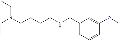 [5-(diethylamino)pentan-2-yl][1-(3-methoxyphenyl)ethyl]amine Struktur