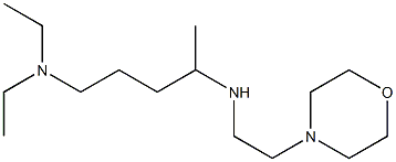 [5-(diethylamino)pentan-2-yl][2-(morpholin-4-yl)ethyl]amine Struktur