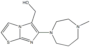 [6-(4-methyl-1,4-diazepan-1-yl)imidazo[2,1-b][1,3]thiazol-5-yl]methanol Struktur