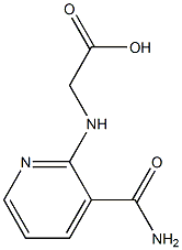 {[3-(aminocarbonyl)pyridin-2-yl]amino}acetic acid Struktur