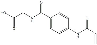 {[4-(acryloylamino)benzoyl]amino}acetic acid Struktur