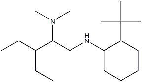 {1-[(2-tert-butylcyclohexyl)amino]-3-ethylpentan-2-yl}dimethylamine Struktur