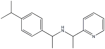 {1-[4-(propan-2-yl)phenyl]ethyl}[1-(pyridin-2-yl)ethyl]amine Struktur