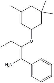 {1-amino-2-[(3,3,5-trimethylcyclohexyl)oxy]butyl}benzene Struktur