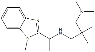 {2-[(dimethylamino)methyl]-2-methylpropyl}[1-(1-methyl-1H-1,3-benzodiazol-2-yl)ethyl]amine Struktur