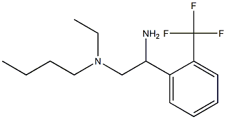 {2-amino-2-[2-(trifluoromethyl)phenyl]ethyl}(butyl)ethylamine Struktur