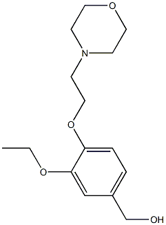 {3-ethoxy-4-[2-(morpholin-4-yl)ethoxy]phenyl}methanol Struktur