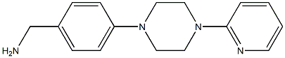 {4-[4-(pyridin-2-yl)piperazin-1-yl]phenyl}methanamine Struktur