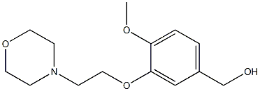 {4-methoxy-3-[2-(morpholin-4-yl)ethoxy]phenyl}methanol Struktur